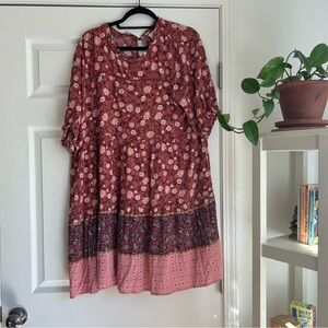 Knox Rose ditsy floral cotton baby doll dress size xxl